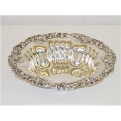 8 3/4 STERLING BOWL W/ FLORAL MOTIF BO