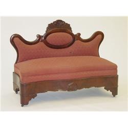 19TH CENT. EMPIRE MAHOGANY MEDALLION BA