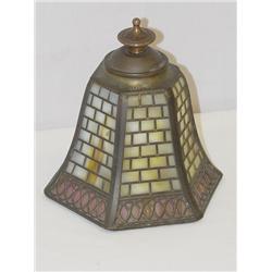 6 1/4 HANDEL BELL FORM METAL OVERLAY S