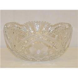 10 CUT GLASS BOWL-BRILLIANT PERIOD, UN