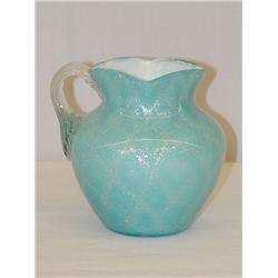 4 1/4 ADVENTURINE BLUE DIAMOND QUILTED