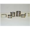 Image 1 : LOT (6) STERLING NAPKIN RINGS: (2) ENGL