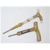 Image 1 : (2) GOLD & MOTHER OF PEARL CANE HANDLES