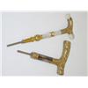 Image 2 : (2) GOLD & MOTHER OF PEARL CANE HANDLES