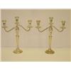 Image 1 : PR. 16 1/2 3 LITE STERLING CANDLEABRAS