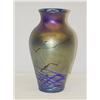 Image 2 : 10 MODERN ART GLASS VASE-BLUE IRIDESCE