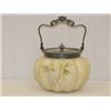 Image 2 : 5 1/2 19TH CENT. SATIN GLASS MELON FOR