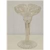 Image 1 : 9 CUT GLASS TALL COMPOTE-UNSIGNED - SM