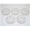 Image 1 : SET (5) 5 CUT GLASS DISHES-UNSIGNED (1