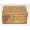 Image 1 : 19TH CENT. BURL WALNUT INLAID SEWING BO