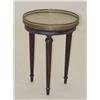 Image 1 : LOUIS XVI STYLE ROUND WALNUT MARBLE TOP