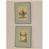 Image 1 : (2) 19TH CENT. COLORED PRINTS OF FRENCH