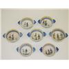 Image 1 : LOT (7) QUIMPER CREAM SOUPS-ALL DECORAT