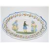 Image 1 : 11 1/4 QUIMPER OVAL PLATTER W/ SCALLOP