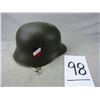 Image 3 : (2) Green WWII Helmets