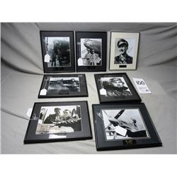 7-Pc. Set WWII Ace/Luftwaffe Pilot Signed Framed Prints