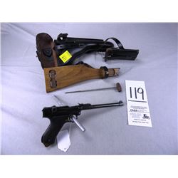 German Luger Artillery Rig, 1917, LP08, 9mm, SN:5709 (Handgun)