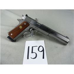 AMT Hardballer, Longslide, Stainless, .45 Auto w/Colt Grips, SN:A13722 (Handgun)