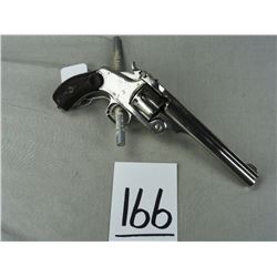 SW New Model No. 3, Nickel, 44 SW-Cal. Revolver, 6 1/2 Bbl., SN:7619 w/SW Letter (Handgun)