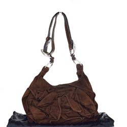 Authentic YVES SAINT LAURENT Suede Shoulder bag
