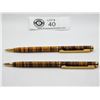 Image 2 : 2 Nice heavy quality Tiger eye Ballpoint pens