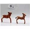 Image 1 : 2 1950's West Germany X-Mas reindeer figures
