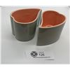 Image 1 : Pair of red wing pottery Mid century modern candle holders