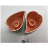 Image 2 : Pair of red wing pottery Mid century modern candle holders