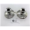 Image 1 : Very nice pair of birks brite cut silver plated candle sticks