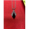 Image 2 : Sterling silver necklace Black Alaskan diamond