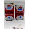 Image 2 : 2 Vintage Home exel Motor oil tins