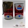 Image 3 : 2 Vintage Home exel Motor oil tins