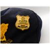 Image 2 : Vintage Obsolete Canada Customs Ball Cap with Button and Juniour Canada Customs Badge