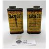 Image 1 : Two vintage Kar- B-Out tins full