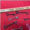 Image 2 : Very nice lot of 7 quality skeleton keys