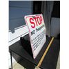 Image 2 : Stop No tresspassing Metal sign 24 x 25