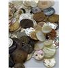 Image 2 : Nice bag of Antique button including mother of pearl and shell buttons