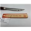 Image 2 : Vintage White rose Oil steak knife giva away 1950's