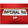 Image 2 : Vintage metal street sign IMPERIAL RD 17 1/2" wide