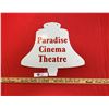 Image 2 : Vintage metal bell shaped sign from Northern BC Paradise cinema theater double sided