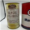 Image 2 : 2 Vintage oil cans ford antifreeze and esso marvelube