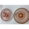 Image 3 : Very nic epair of 1930's depression glass candle holders