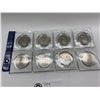 Image 2 : set of 8 canadian 1 dollar coins from 1968 to 1975