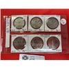Image 1 : Set of 6 canadian 1 dollar coins 1982