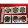 Image 2 : Set of 6 canadian 1 dollar coins 1982