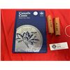 Image 1 : two rolls of vintage canadian pennies and book of unc 1 cent 1968 to 1998 23 in total