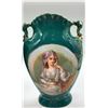 Image 2 : Pair of victorian german vases ladies on them as found