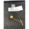 Image 1 : Vintage 14 karat gold maple leaf tie pin