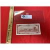 Image 2 : Bank of canada 1954 2 dollar banknote in holder