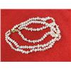 Image 2 : Very nice 3 strand fresh water pearl braclet with 14k gold clasp